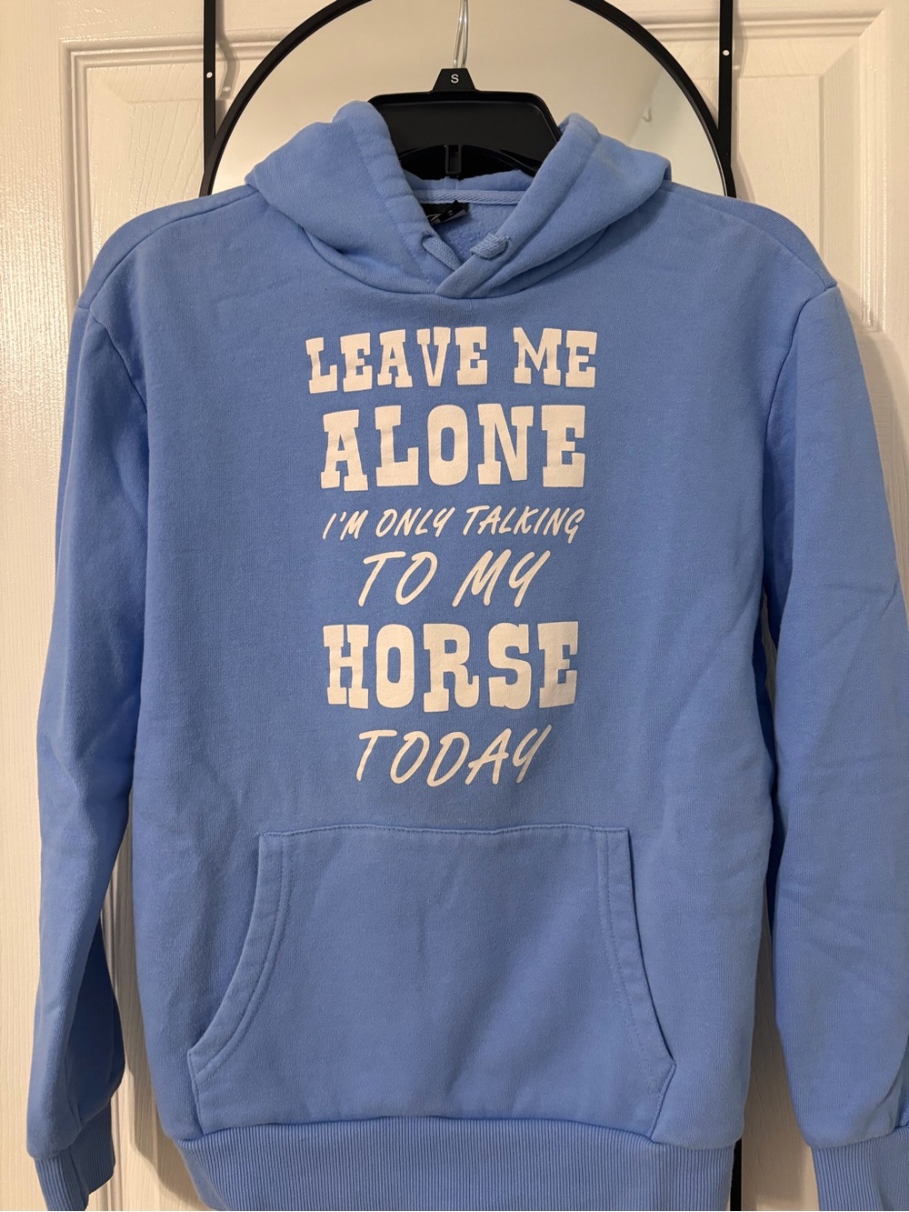 Women’s Blue Horse Girl Hoodie